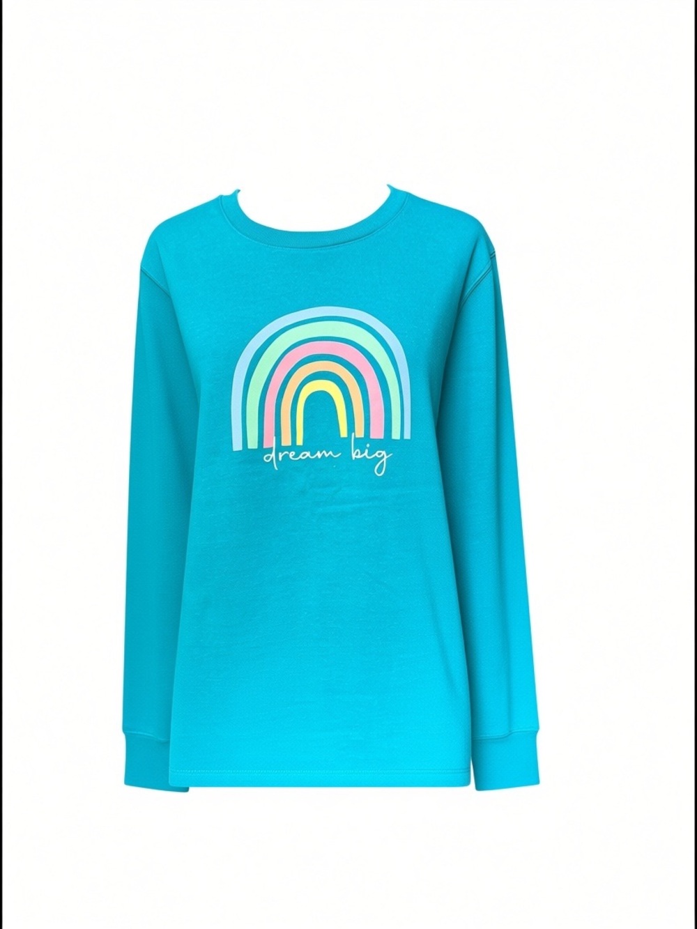 NWT Positivi Tees 60% Cotton “Dream Big” Rainbow Sweatshirt